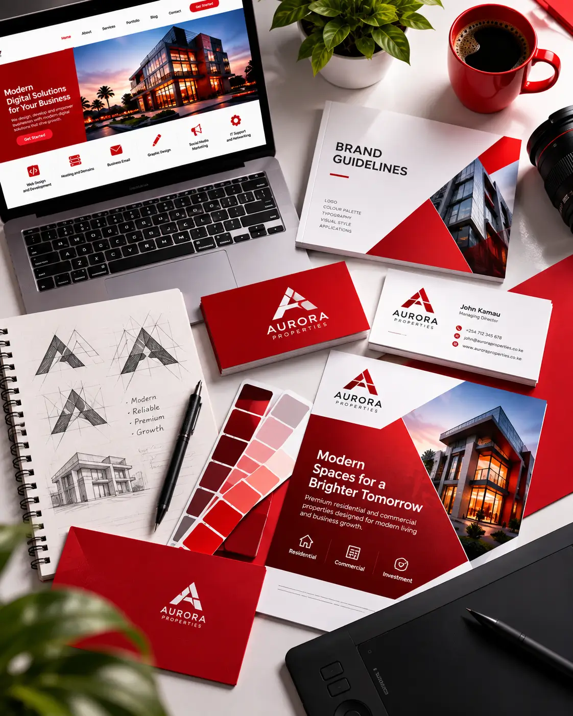 Graphic design and branding by WEBNET MASTERS